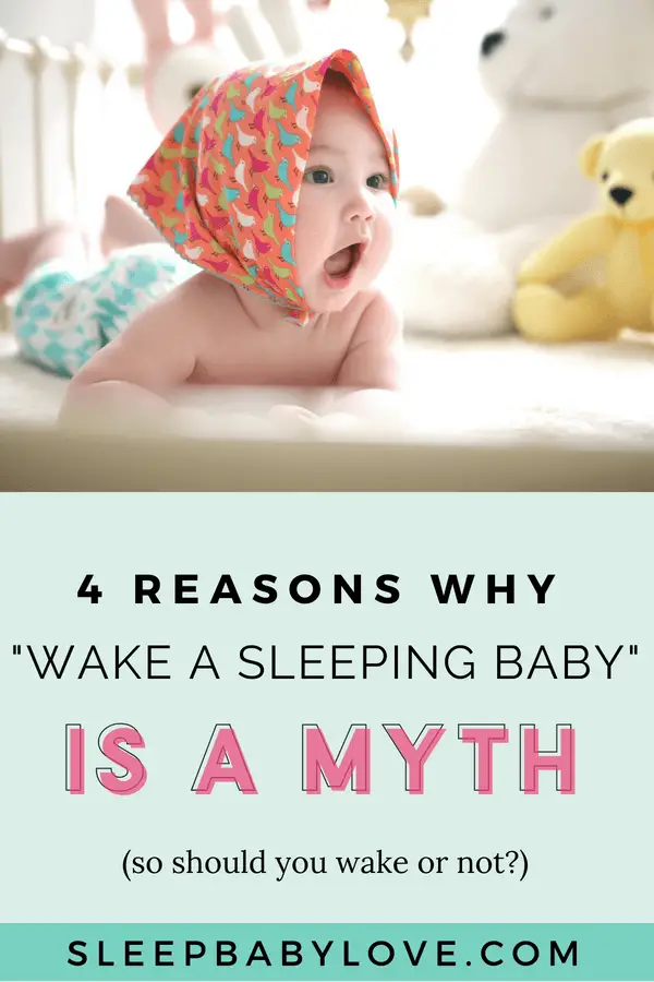 Whoever came up with the phrase “you should never wake a sleeping baby” really made my job as a certified sleep consultant a little harder. Click through to learn my top 4 good reasons when it IS okay to wake a sleeping baby and how to get them back to sleep! baby sleep tips | how to get your baby to sleep | newborn sleep | parenting #sleepbabylove #sleeptips #sleep #parenting #newmom #babysleep #newborn
