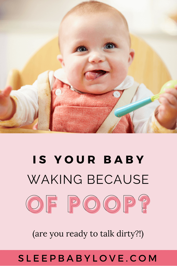 Baby wakes up deals to poop at night