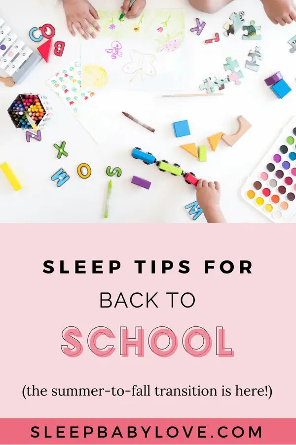 Summer is coming to a close and many parents are dreading the transition from summer fun to the routine of back to school. Click through to learn some tips to ease your way back into the swing of school (geared toward the preschooler and Kindergarten school age). Preschool tips | preschooler sleep | back-to-school tips | kindergarten tips | parenting #sleepbabylove #sleeptips #sleep #parenting #preschooler #backtoschool