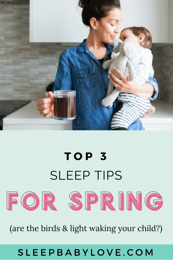 This time of year is hard! It’s bright later and later and the birds are chirping earlier and earlier. Click through to learn how you can help your child get back to a normal sleep routine this Spring! Preschool tips | preschooler sleep | toddler tips | toddler sleep tips | parenting #sleepbabylove #sleeptips #sleep #parenting #preschooler #toddler