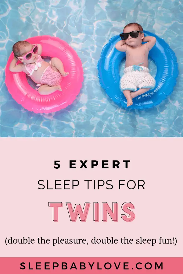 When it comes to sleep, you may think that you are doubling your sleep challenges, but have no fear! Focusing on these baby sleep tips for twins you'll be able to feel like you're winning mom of the year! Click through to learn these 5 expert sleep tips for twins so you can double the pleasure, double the sleep fun! How to get baby to sleep | newborn sleep | parenting tips | sleep training | tips on having twins | twin tips #sleepbabylove #sleeptips #sleep #parenting #newmom #babysleep #newborn